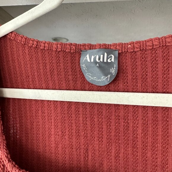 Arula NWT Puff Sleeve Peplum Top 1XL (A) - Picture 4 of 5